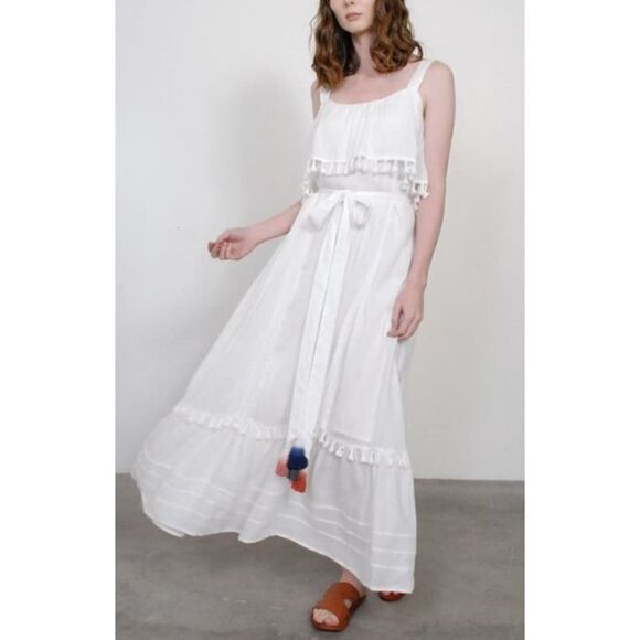 Trovata Birds of Paradis The Alana Sundress in Antique White NWT Sz. XS - Picture 1 of 8